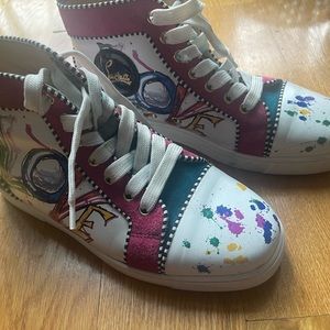 CHRISTIAN LOUBOUTIN HIGH TOP SNEAKERS. PRICE NEGOTIABLE. MUST GO ASAP